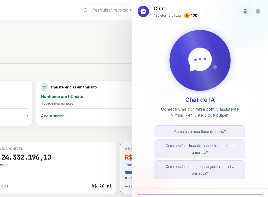 Chat de IA do AstroERP